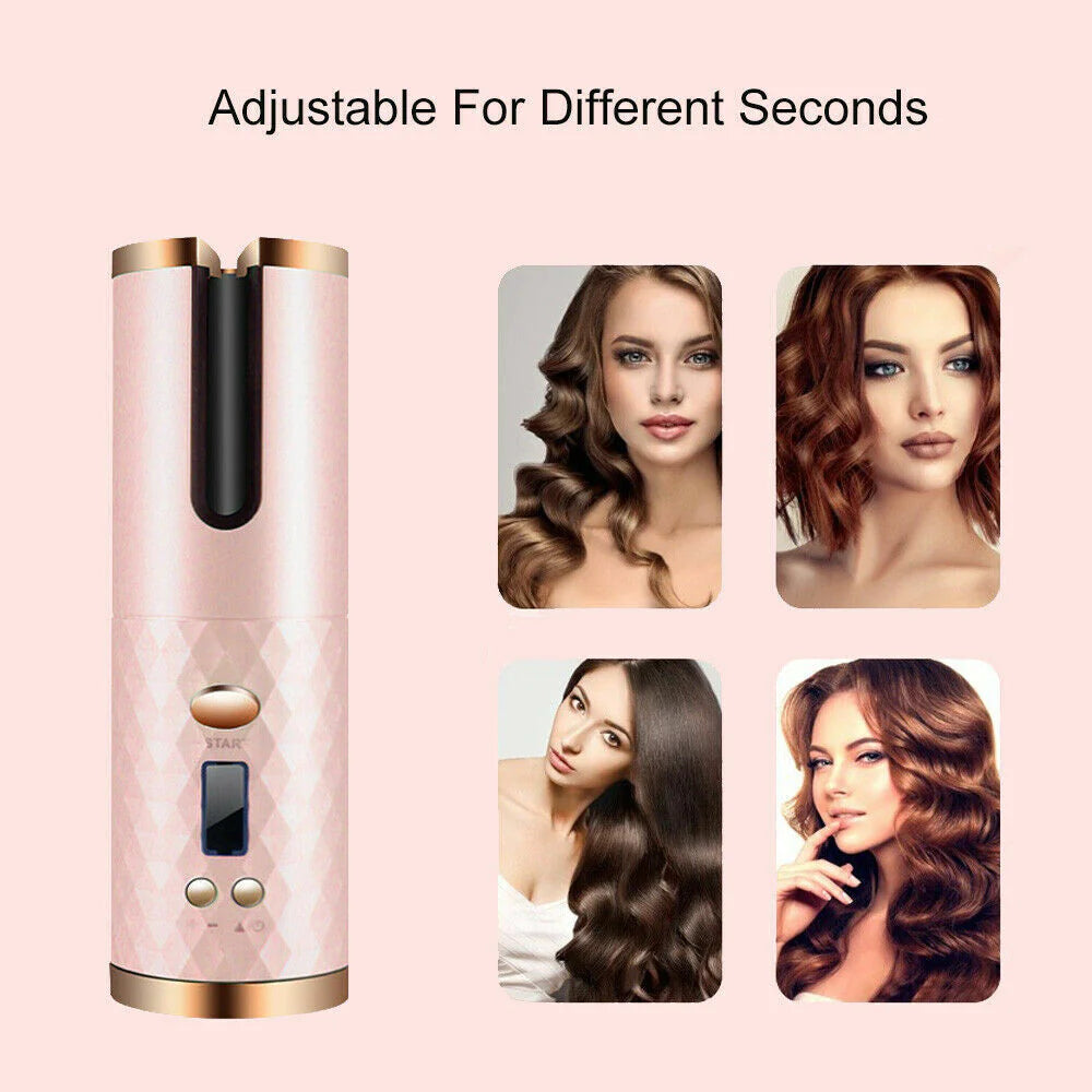 Cordless Automatic Wireless Hair Curler