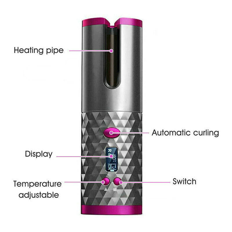 Cordless Automatic Wireless Hair Curler