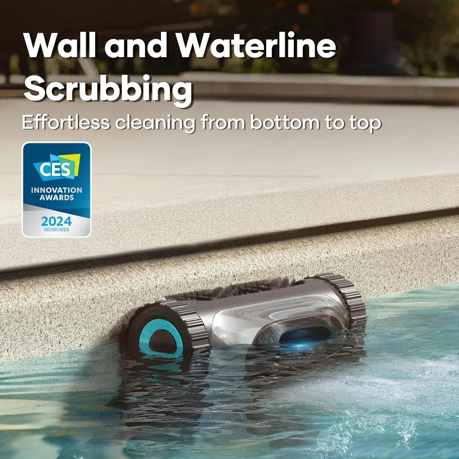 Robotic Pool Cleaner with Wall Climb Tech