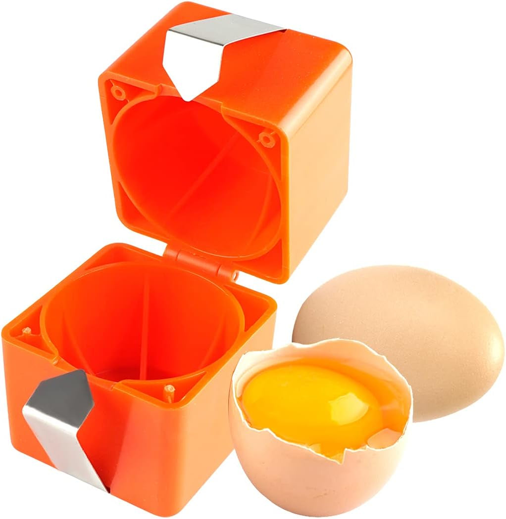 Egg Cracker with Stainless Yolk Separator