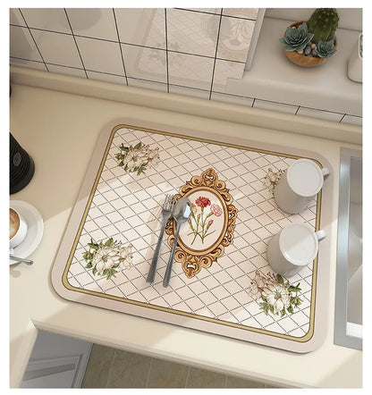 Super Absorbent Quick Drying Mat for Kitchen