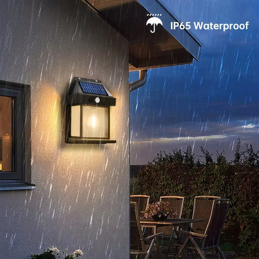 Powerful Solar Wall Light Outdoor Waterproof LED Lamp House Garden Fence Decoration Light Sensor Solar Energy Wall Lantern LED