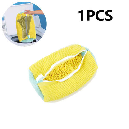 1/2PCS Washing Shoes Bag Cotton Laundry Fluffy Fibers Easily Remove Dirt Washing Bags Anti-Deformation Shoes Clothes Organizer