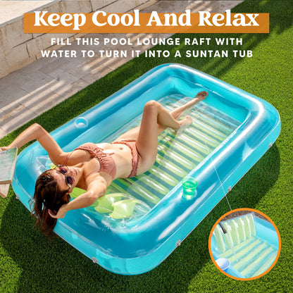 Inflatable Tanning Pool Lounge Float
