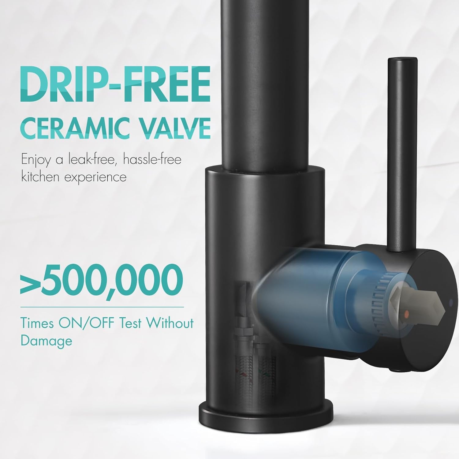 Matte Black Pull-Down Kitchen Faucet