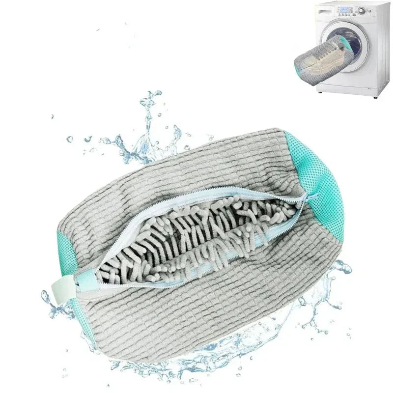1/2PCS Washing Shoes Bag Cotton Laundry Fluffy Fibers Easily Remove Dirt Washing Bags Anti-Deformation Shoes Clothes Organizer