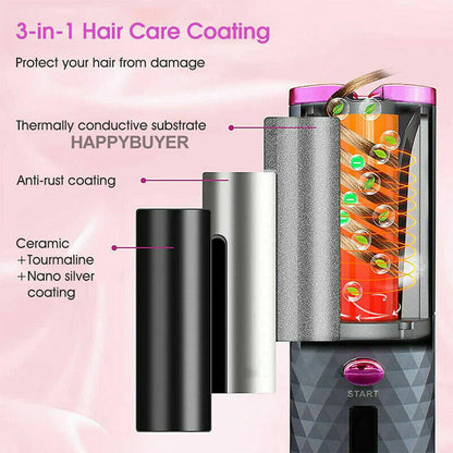 Cordless Automatic Wireless Hair Curler