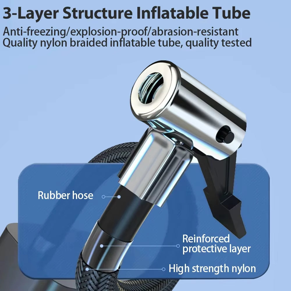 Multi-Purpose Tire Inflator for Car & Bike