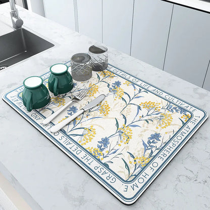 Super Absorbent Quick Drying Mat for Kitchen