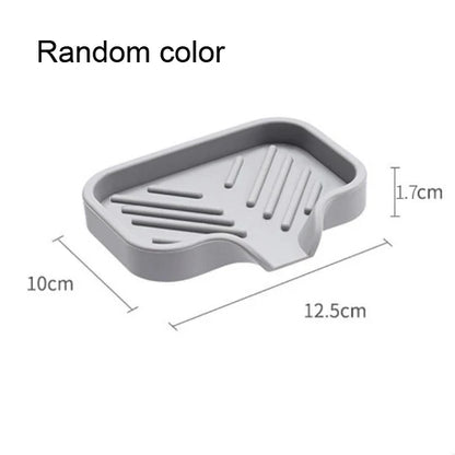 Silicone Faucet Mat Kitchen Sink Tray Soap Dispenser Sponge Drain Pad Sink SplashDrying Mat Countertop Storage Tray SoapTray