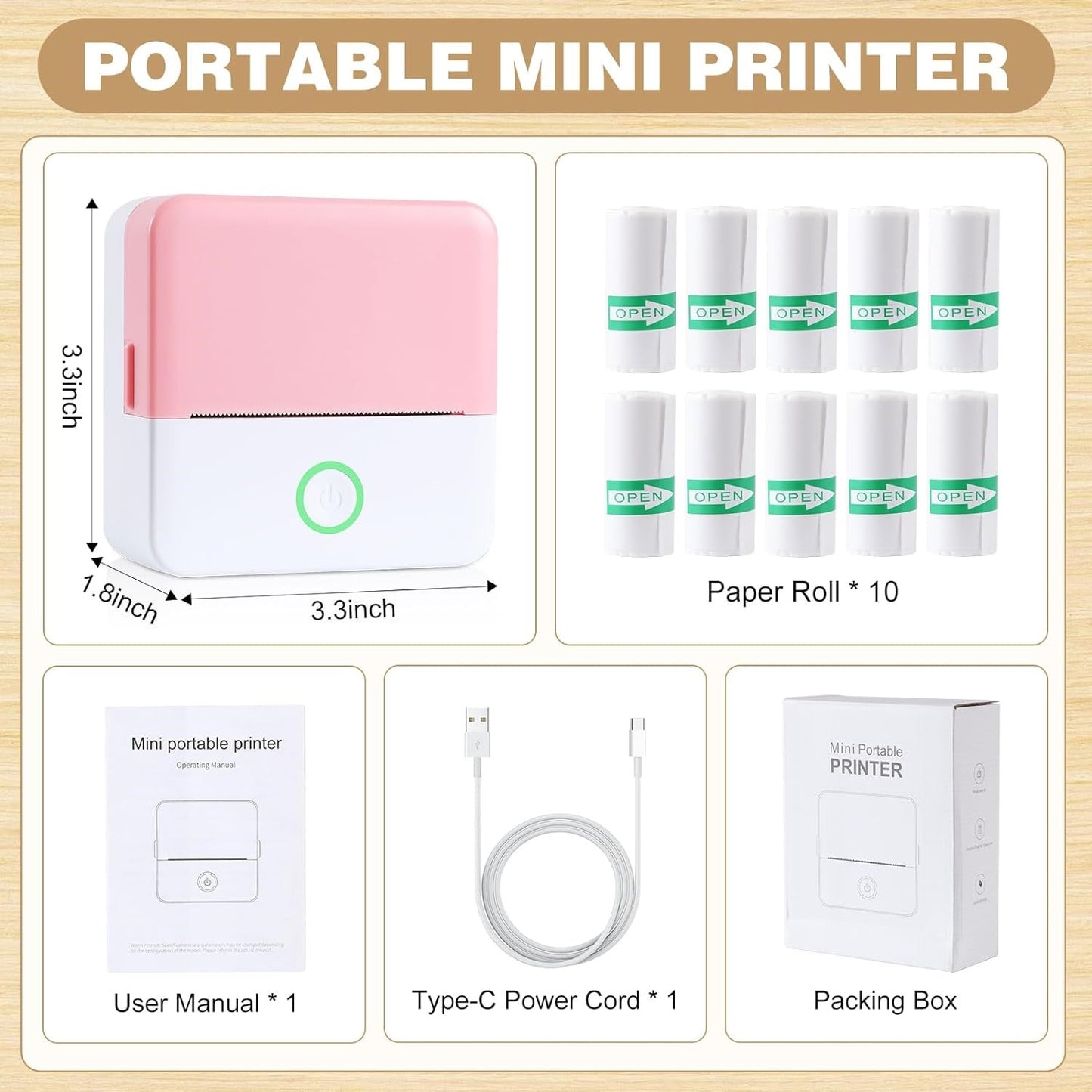 Inkless Sticker Printer for Kids