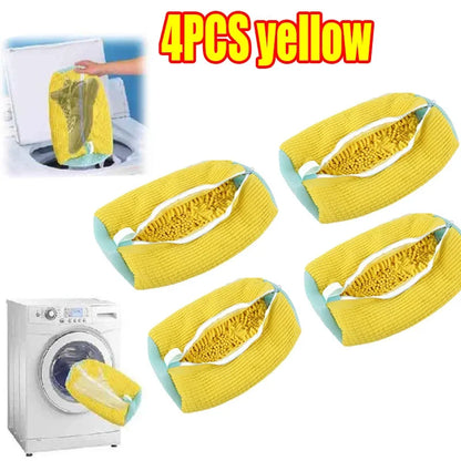 1/2PCS Washing Shoes Bag Cotton Laundry Fluffy Fibers Easily Remove Dirt Washing Bags Anti-Deformation Shoes Clothes Organizer
