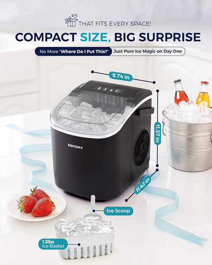 Portable Countertop Ice Maker with Handle