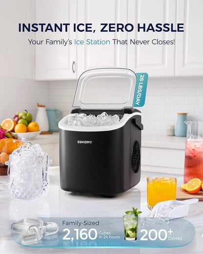 Portable Countertop Ice Maker with Handle