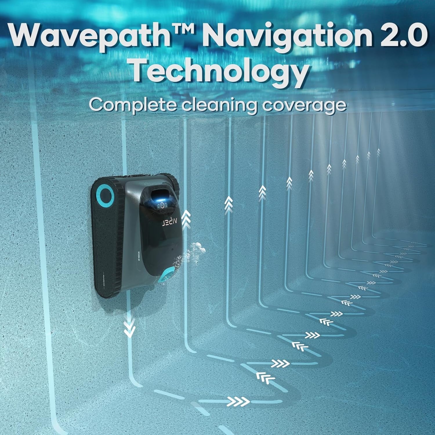 Robotic Pool Cleaner with Wall Climb Tech