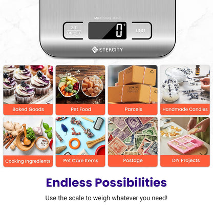 Digital Food Scale for Kitchen Use