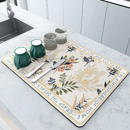 Super Absorbent Quick Drying Mat for Kitchen