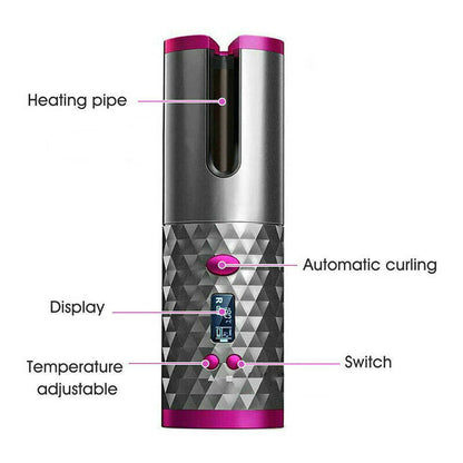 Cordless Automatic Wireless Hair Curler