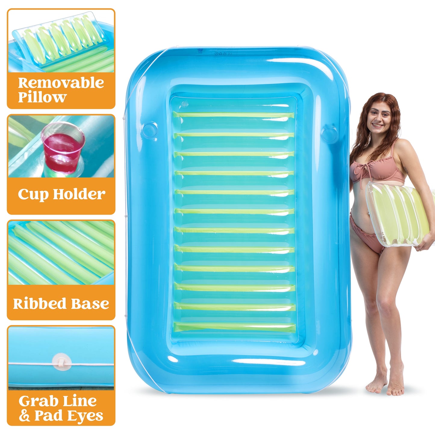 Inflatable Tanning Pool Lounge Float