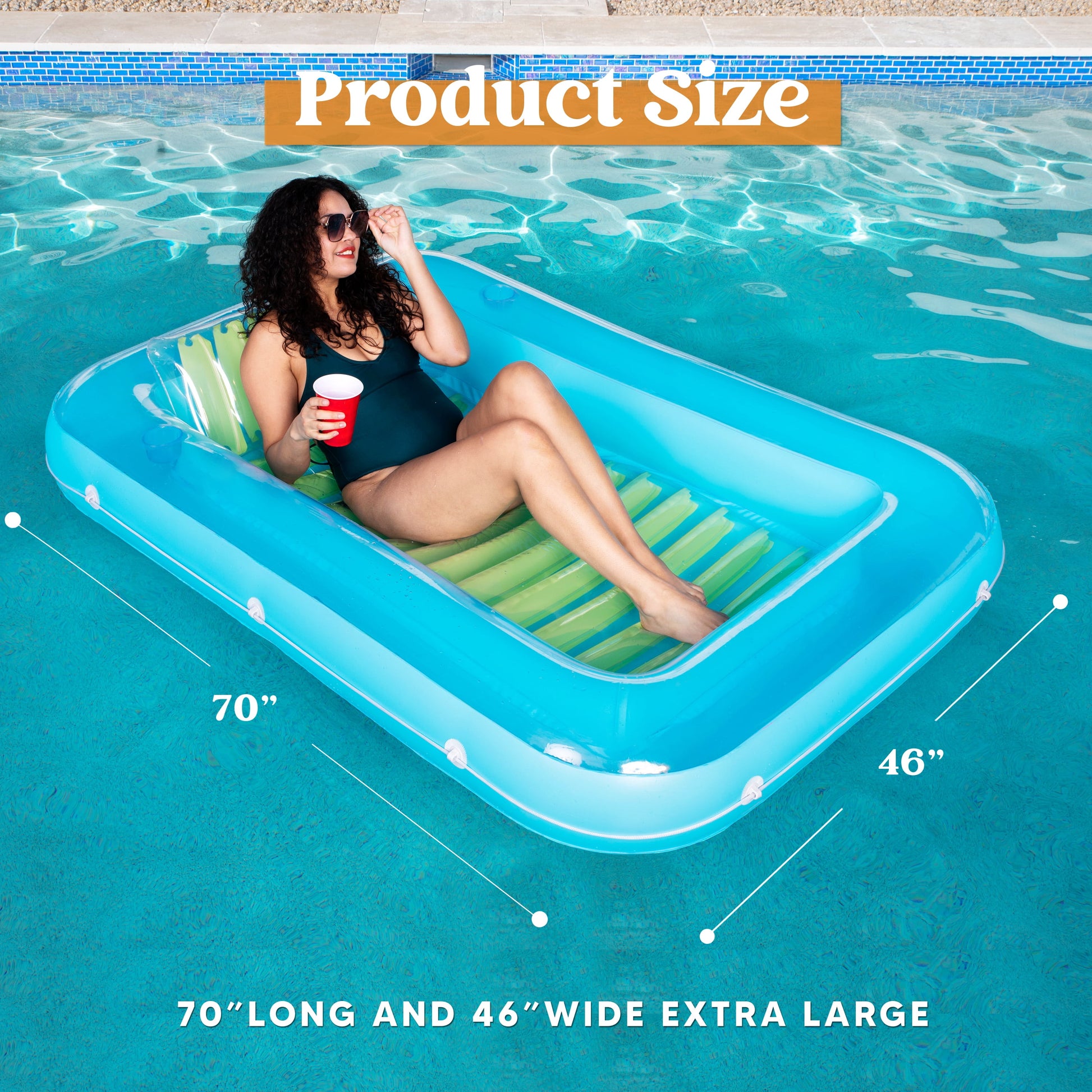 Inflatable Tanning Pool Lounge Float