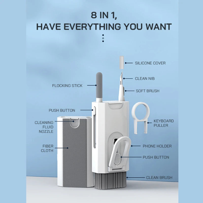 8-in-1 Electronics Cleaning Brush Kit