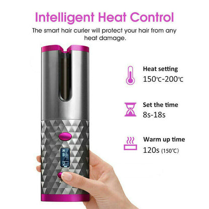 Cordless Automatic Wireless Hair Curler