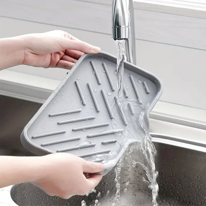 Sink Tray with Drainage Soap Box Japanese Style Bathroom Bathroom Kitchen Drain Pad Storage Tray Creative Soap Box
