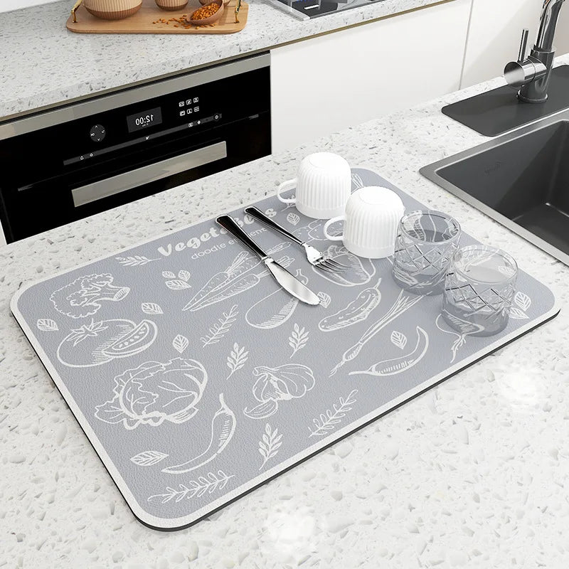 Super Absorbent Quick Drying Mat for Kitchen