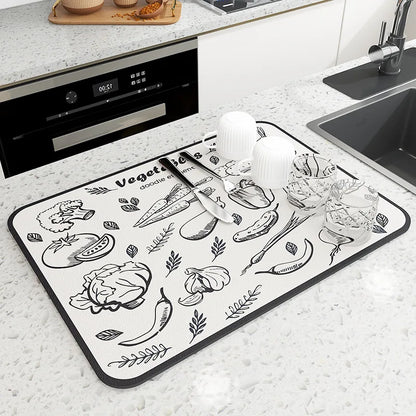 Super Absorbent Quick Drying Mat for Kitchen