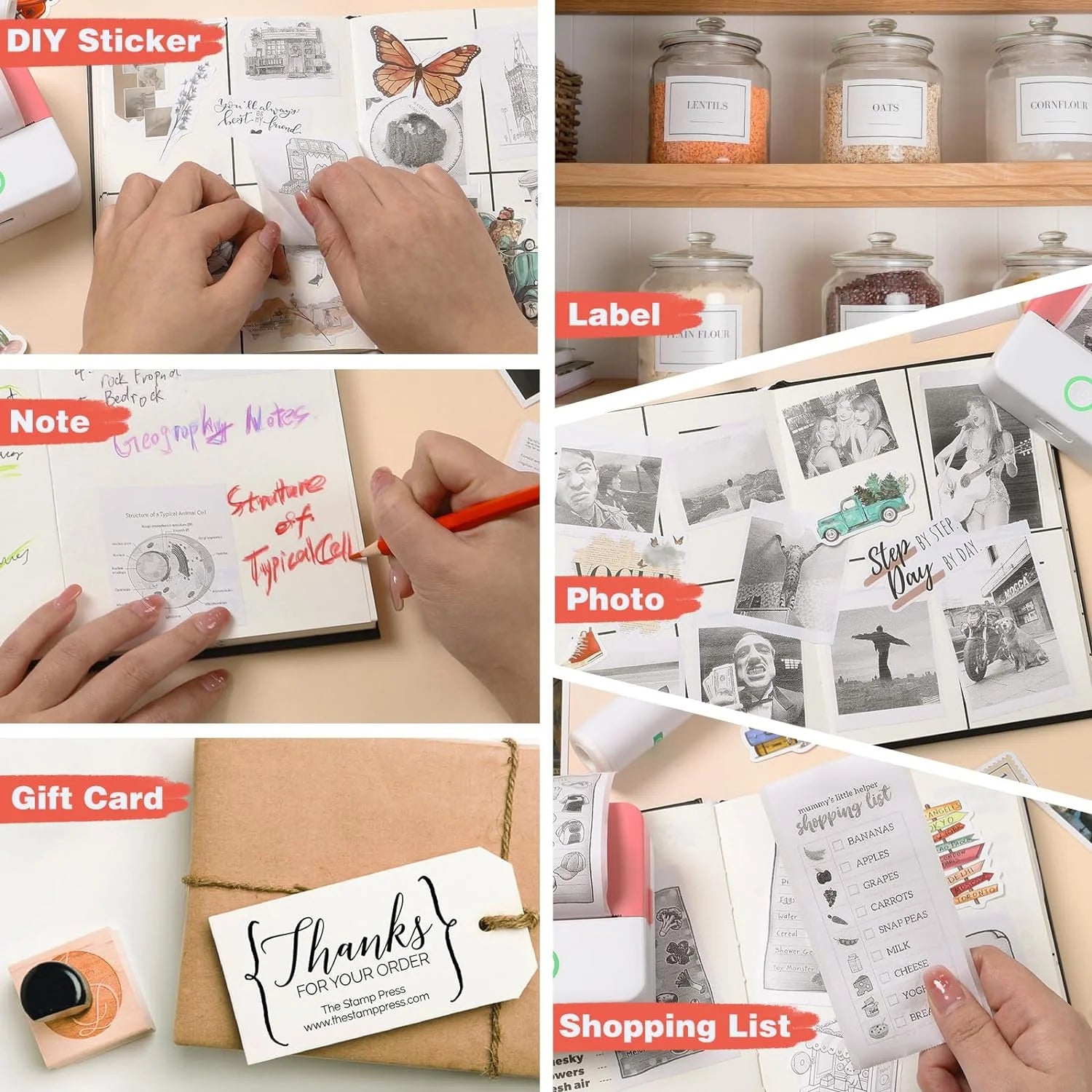 Inkless Sticker Printer for Kids